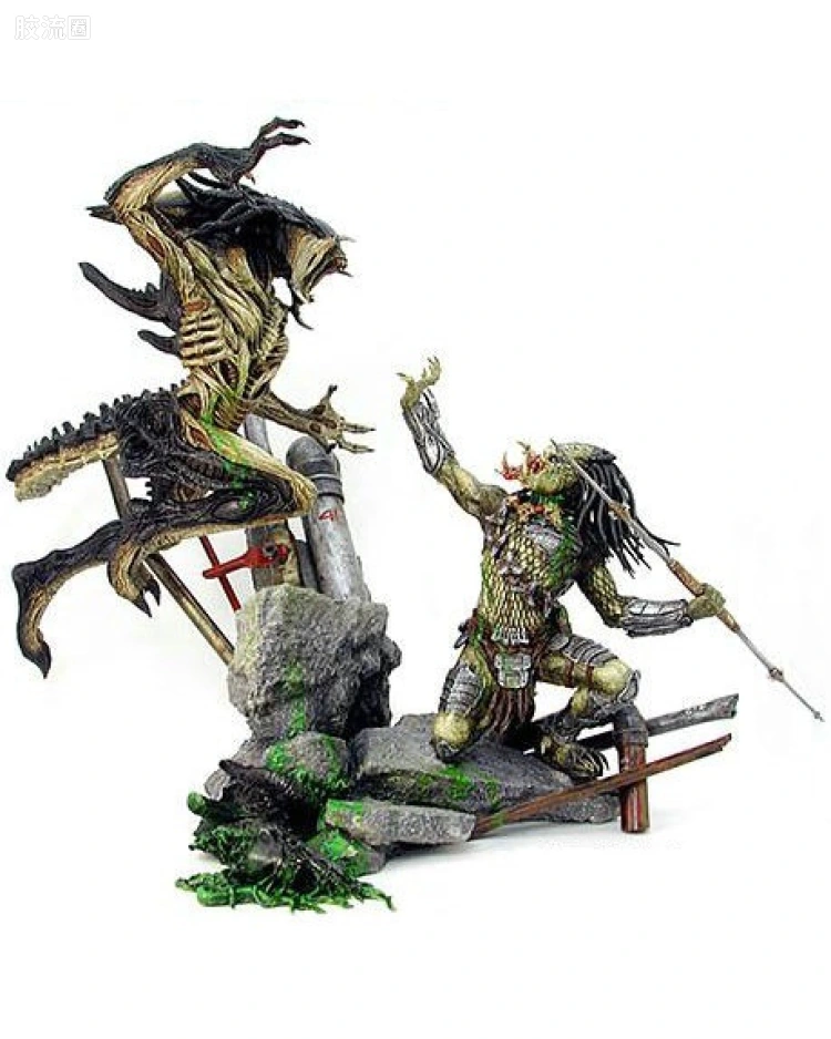 002 Predalien vs Predator PRE-PAINTED DIORAMA KIT