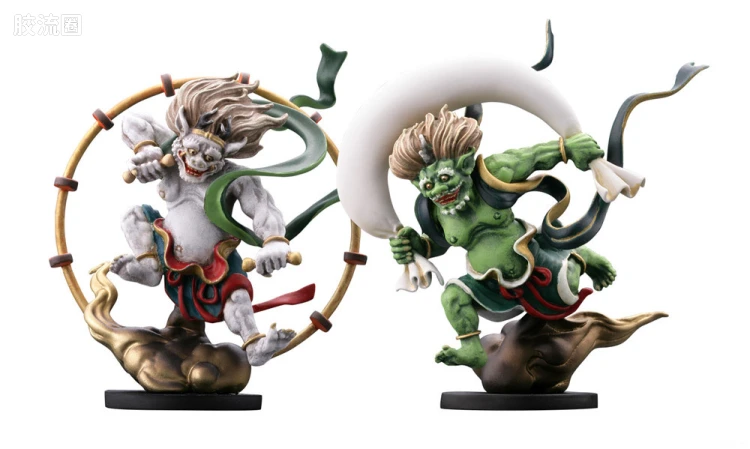 海洋堂手办系列 miniQ 005 风神&雷神