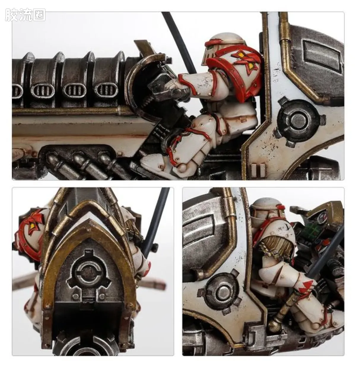 战锤：荷鲁斯之乱 Warhammer: The Horus Heresy White Scars 第五军团 白疤 初版 金怯薛骑手 - 图片