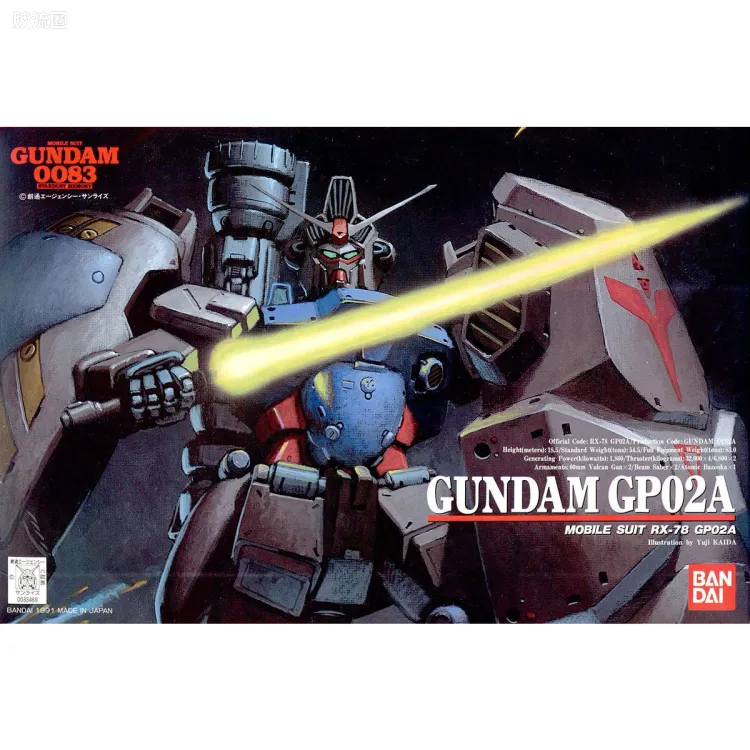 机动战士高达0083 星尘的回忆拼装模型 1/144 02 RX-78GP02A 高达GP02A