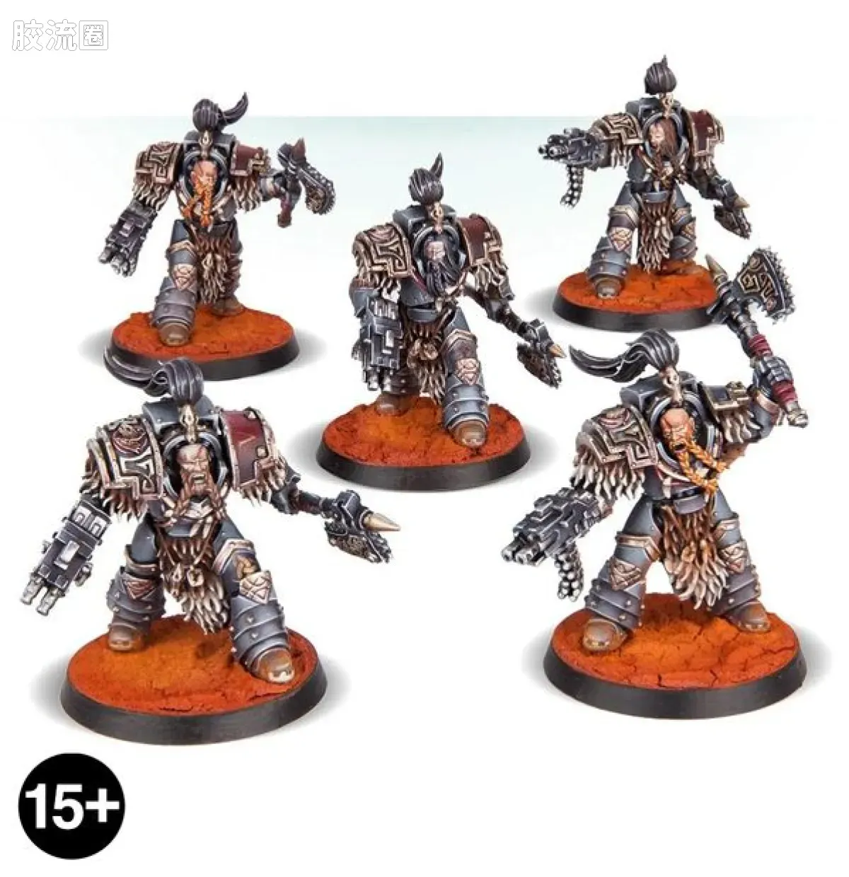 战锤：荷鲁斯之乱 Warhammer: The Horus Heresy Space Wolves 第六军团 太空野狼 初版 瓦拉吉尔野狼守卫终结者小队 - 图片
