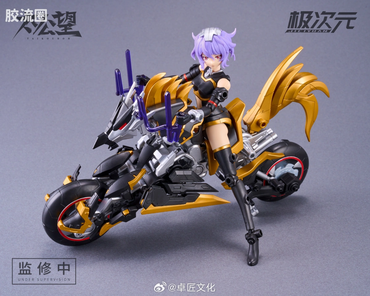 将魂姬拼装模型 极次元-太公望系列 02 黑麒×雷神将