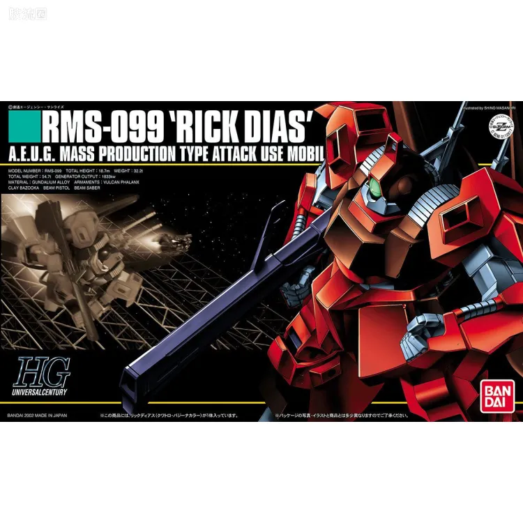 HGUC 普通版 033 RMS-099 里克·迪亚斯[库瓦特罗·巴吉纳专用机]