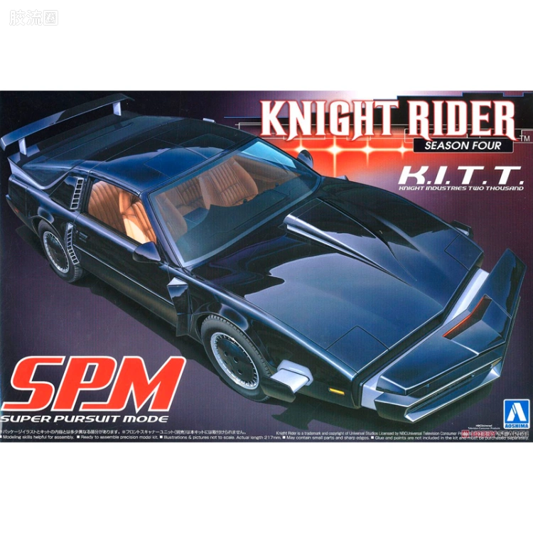 青岛社动漫题材拼装模型 科幻片车辆 06 霹雳游侠2000 K.I.T.T. SPM 04355