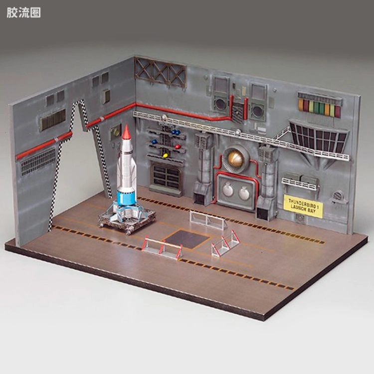 青岛社动漫题材拼装模型 雷鸟神机队 09 1/350 雷鸟1号&发射基地00522