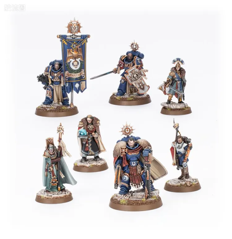战锤40K Ultramarines 极限战士 10版 二连长泰图斯与奥特拉玛守望者