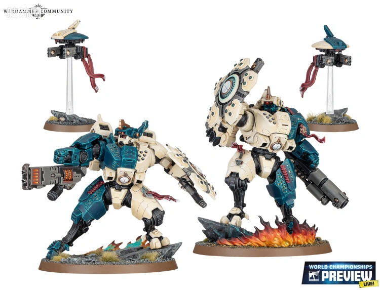 战锤40K T'au Empire 钛帝国 10版 双枪