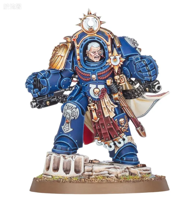 战锤40K Ultramarines 极限战士 10版 战团长 装备安提洛克斯装甲的马涅乌斯·卡尔加