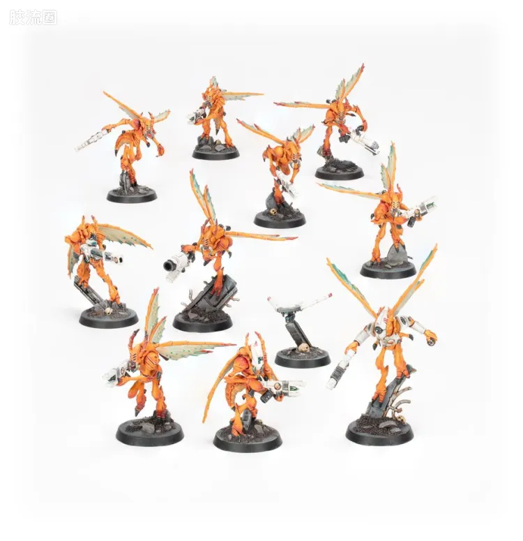 战锤40K T'au Empire 钛帝国 10版 杀戮小队 胡蜂尖翼