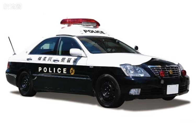 青岛社汽车拼装模型系列 1/24 警车 10 皇冠18 神奈川县警警车式样00302