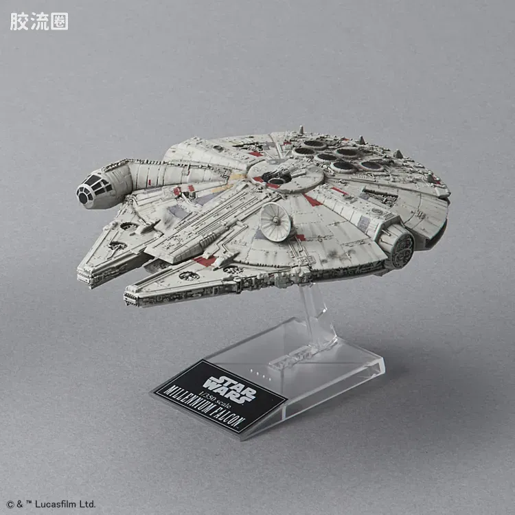 万代 星球大战系列拼装模型 Vehicle Model系列 1/1000 封锁突破舰 &1/350 千年隼 - 图片