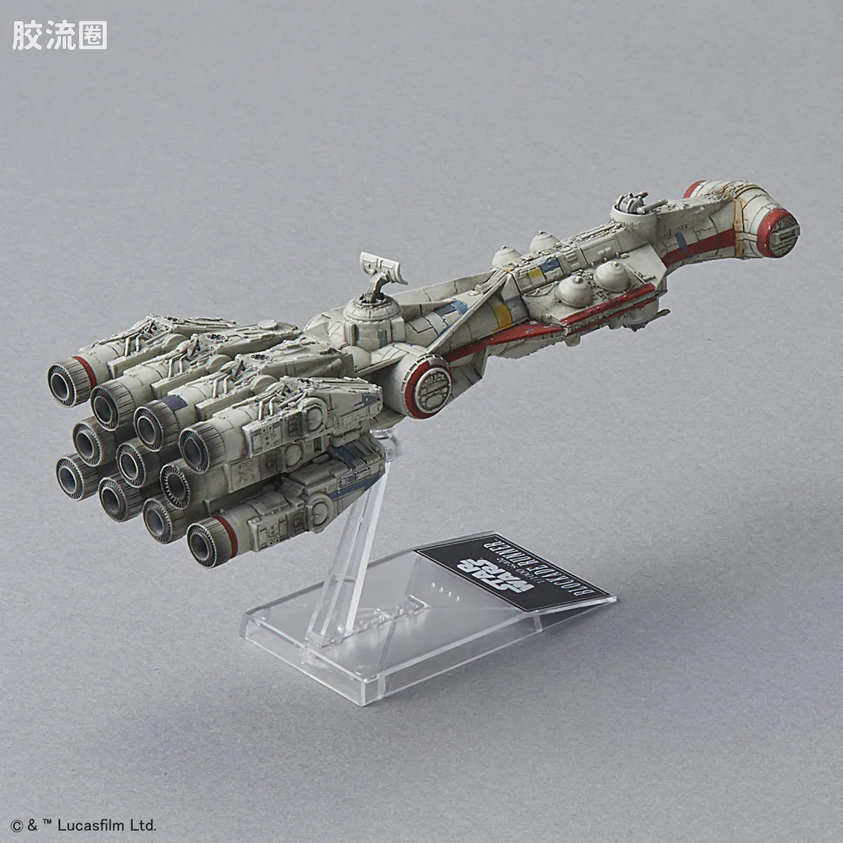 万代 星球大战系列拼装模型 Vehicle Model系列 1/1000 封锁突破舰 &1/350 千年隼 - 图片
