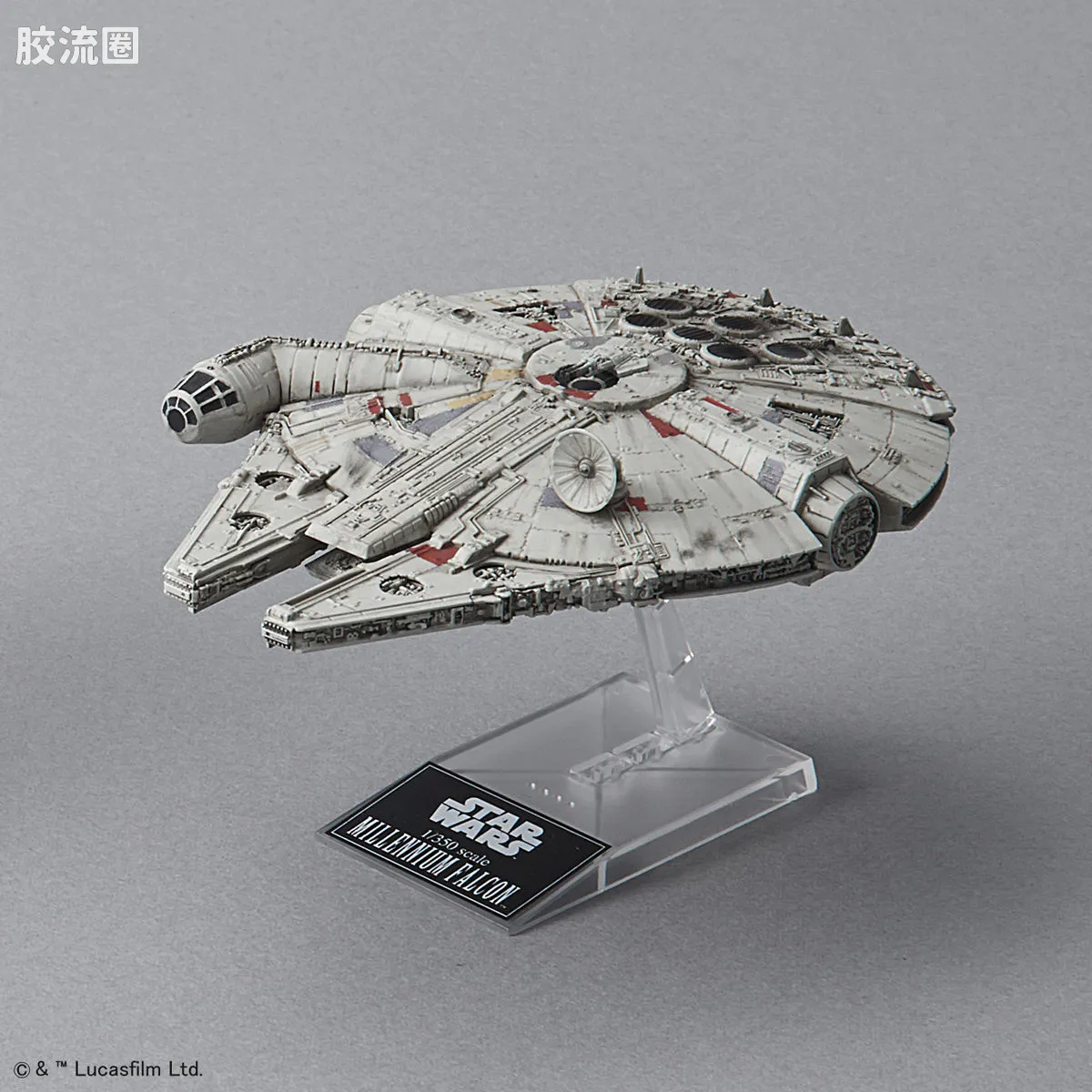 万代 星球大战系列拼装模型 Vehicle Model系列 1/1000 封锁突破舰 &1/350 千年隼 - 图片