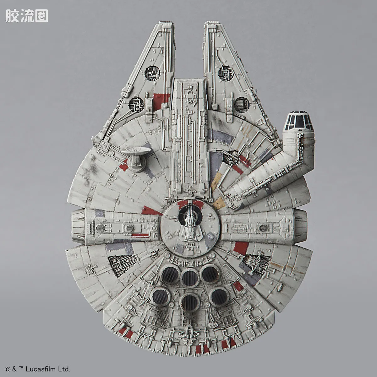 万代 星球大战系列拼装模型 Vehicle Model系列 1/1000 封锁突破舰 &1/350 千年隼 - 图片
