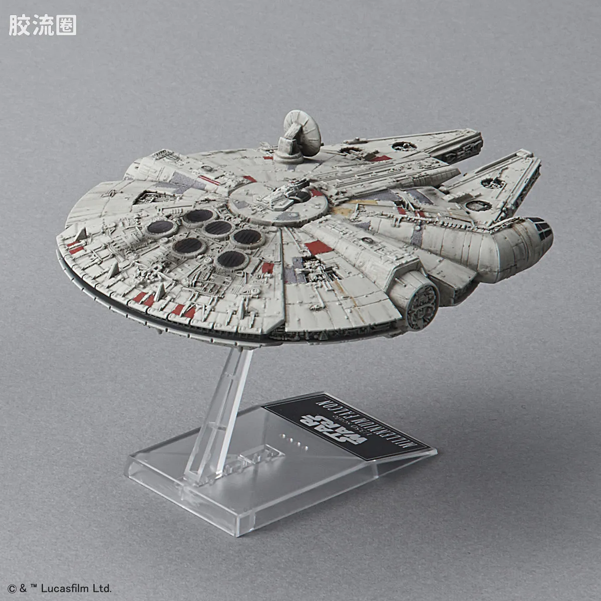 万代 星球大战系列拼装模型 Vehicle Model系列 1/1000 封锁突破舰 &1/350 千年隼 - 图片