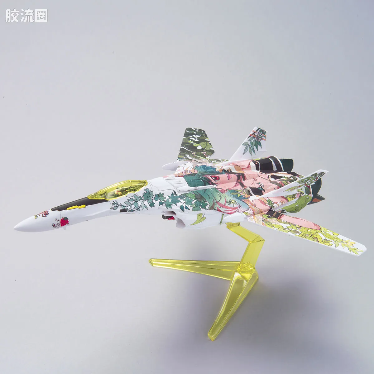 万代超时空要塞系列拼装模型 1比100不可变形 VF-25 兰花李痛机 - 图片