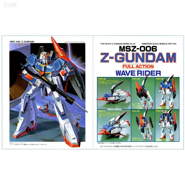 机动战士Z高达拼装模型 1/100 25 MSZ-006 Z高达 - 图片
