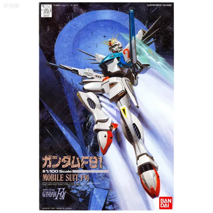 机动战士高达高达F91拼装模型 1/100 05 F91 高达F91 - 图片