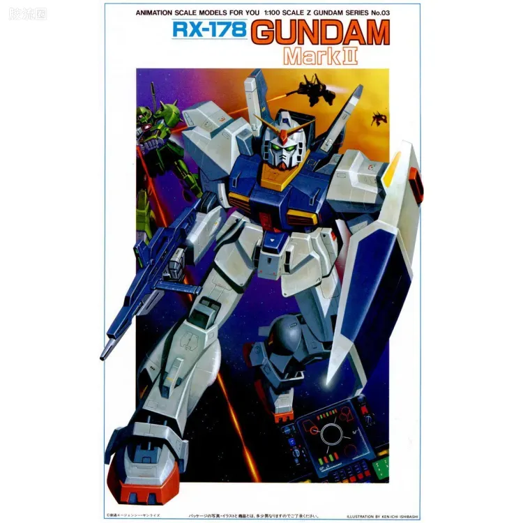 机动战士Z高达拼装模型 1/100 03 RX-178 高达MK-Ⅱ（奥古） - 图片