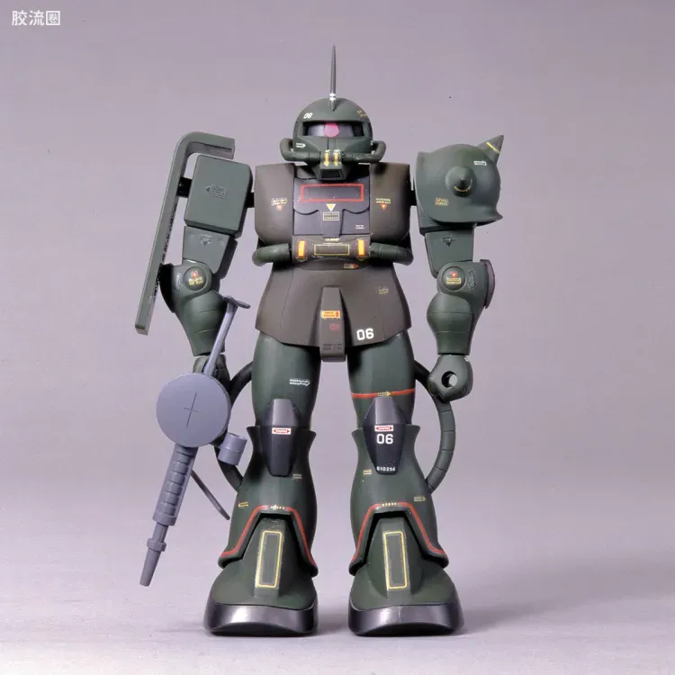 高达0079拼装模型 1/100 MS-06F 扎古Ⅱ 真实配色版 - 图片