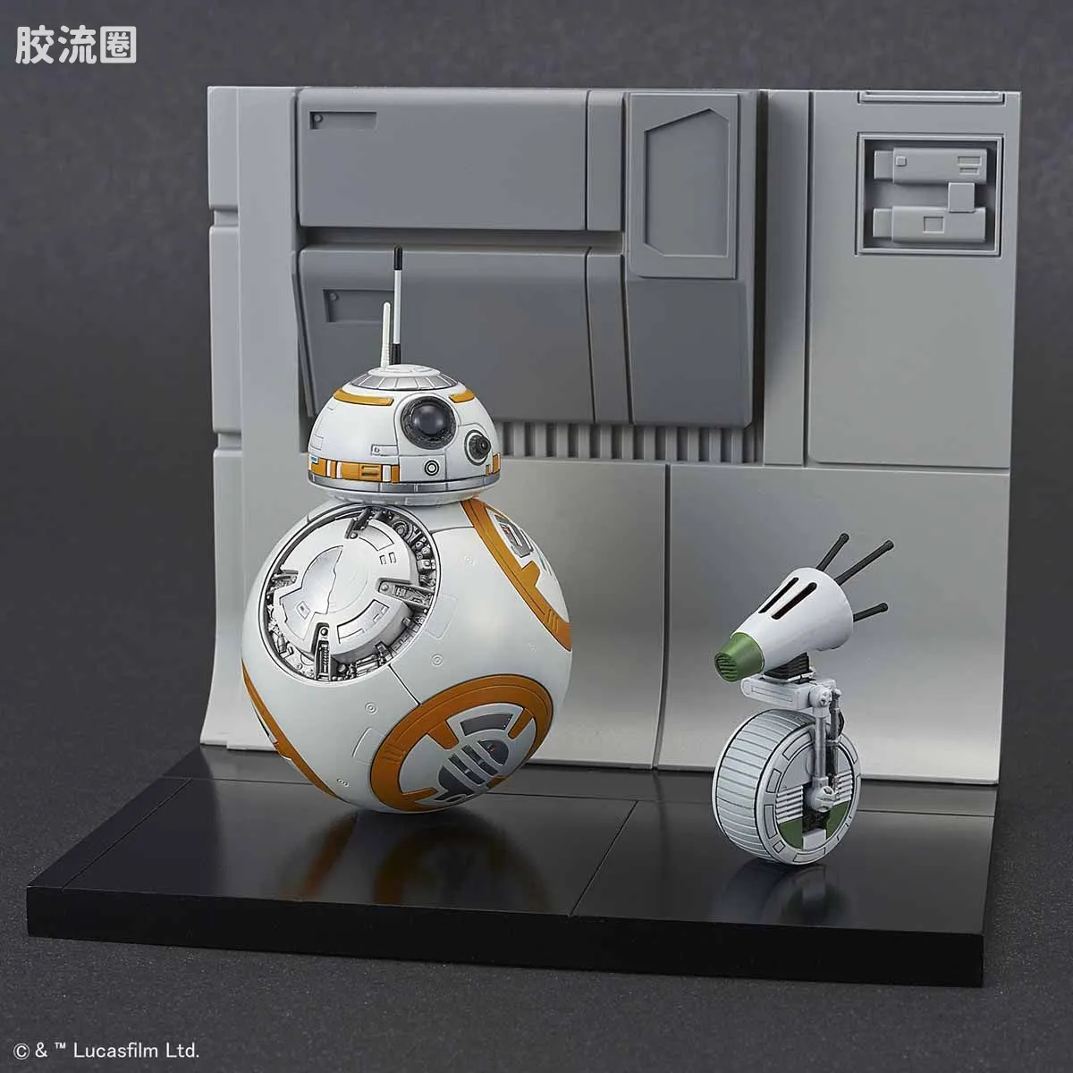 万代 星球大战系列拼装模型 机器人系列 1/12 BB-8&D-O机器人 天行者崛起Ver. - 图片