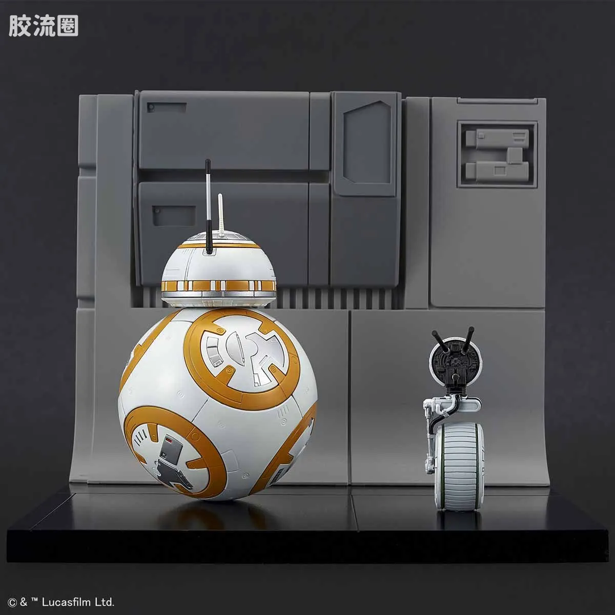 万代 星球大战系列拼装模型 机器人系列 1/12 BB-8&D-O机器人 天行者崛起Ver. - 图片