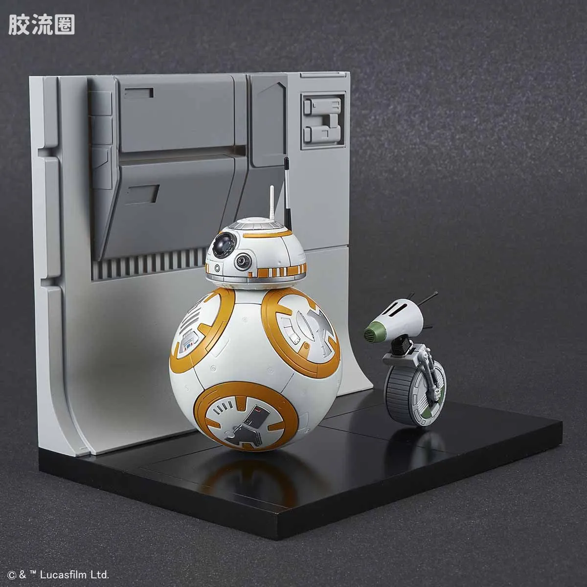 万代 星球大战系列拼装模型 机器人系列 1/12 BB-8&D-O机器人 天行者崛起Ver. - 图片
