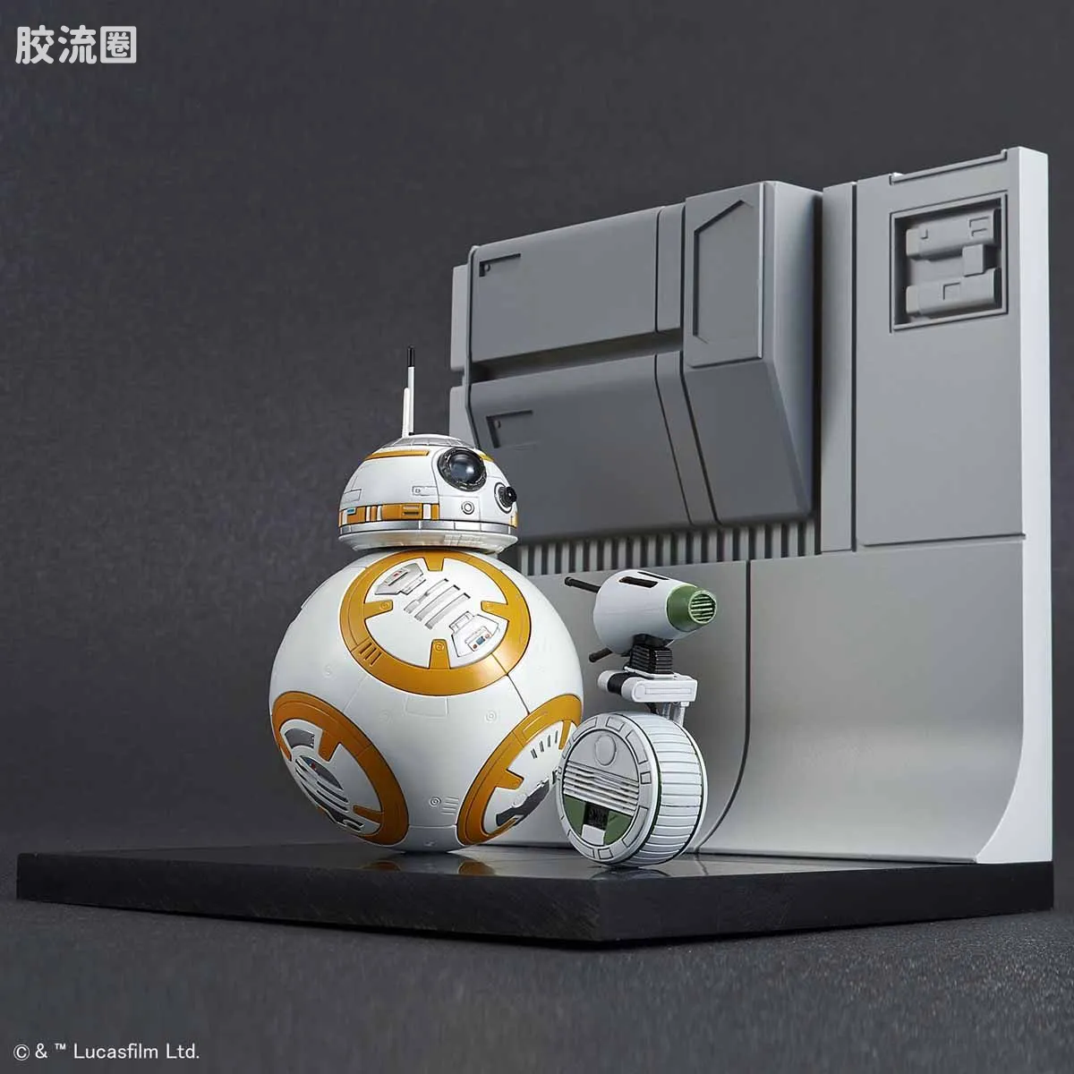 万代 星球大战系列拼装模型 机器人系列 1/12 BB-8&D-O机器人 天行者崛起Ver. - 图片