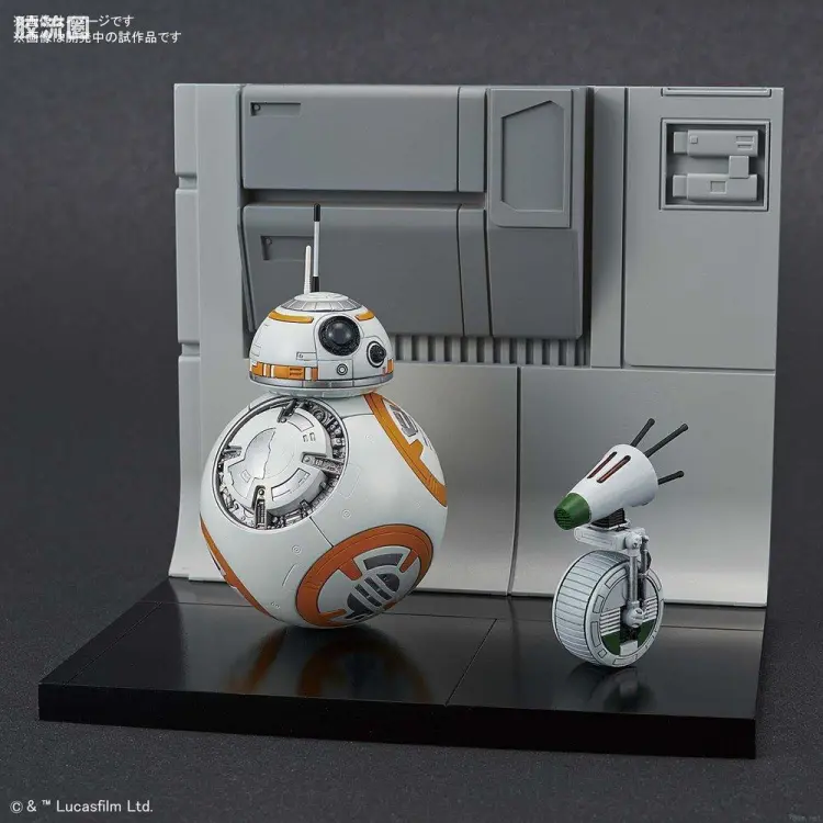 万代 星球大战系列拼装模型 机器人系列 1/12 BB-8&D-O机器人 天行者崛起Ver.