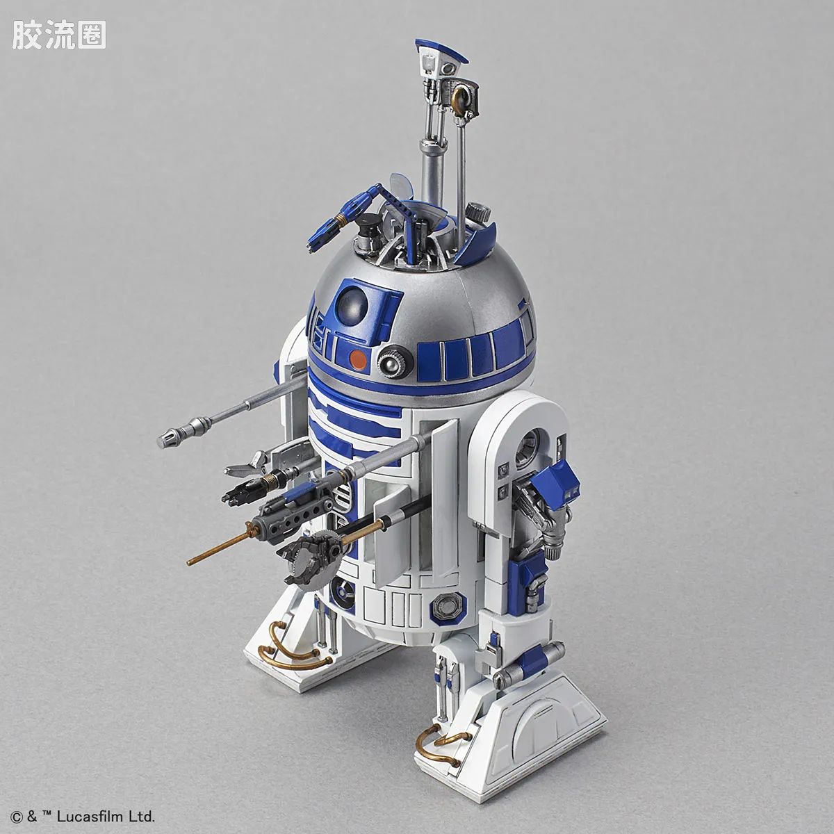 万代 星球大战系列拼装模型 机器人系列 1/12 R2-D2 火箭助推器ver. - 图片