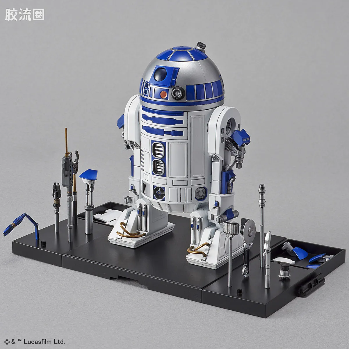 万代 星球大战系列拼装模型 机器人系列 1/12 R2-D2 火箭助推器ver. - 图片