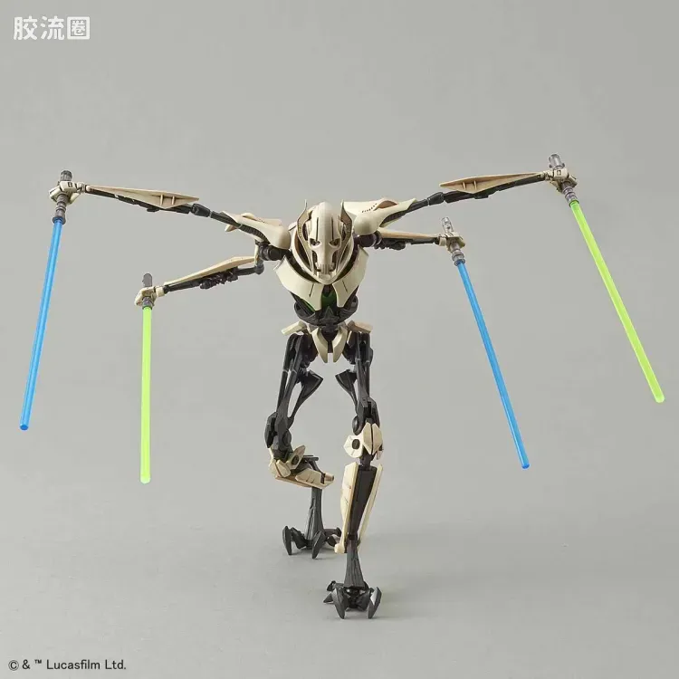万代 星球大战系列拼装模型 人物系列 1/12 格里弗斯将军 - 图片