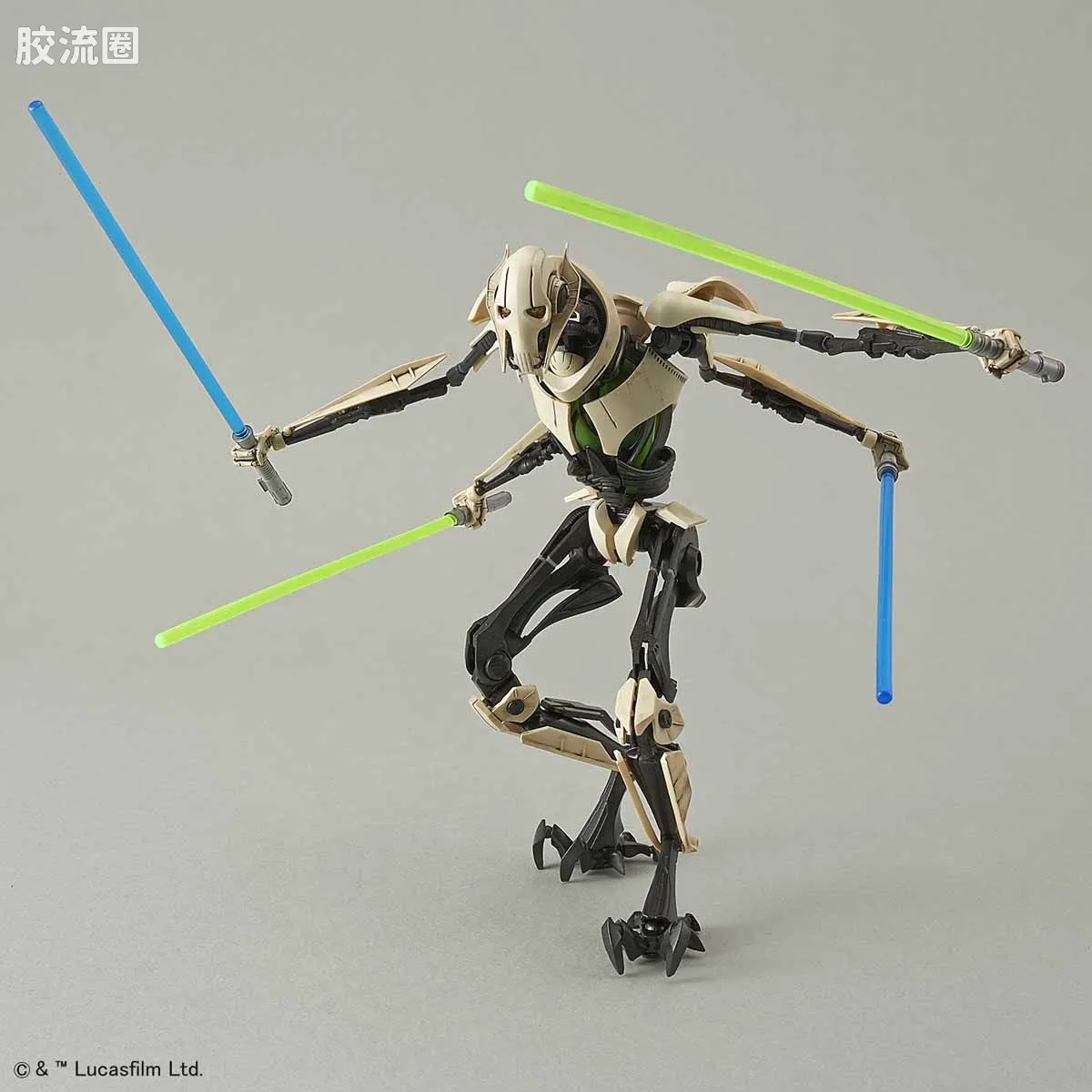 万代 星球大战系列拼装模型 人物系列 1/12 格里弗斯将军 - 图片
