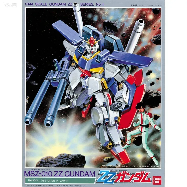 机动战士高达ZZ拼装模型 1/144 04 MSZ-010 ZZ高达 - 图片