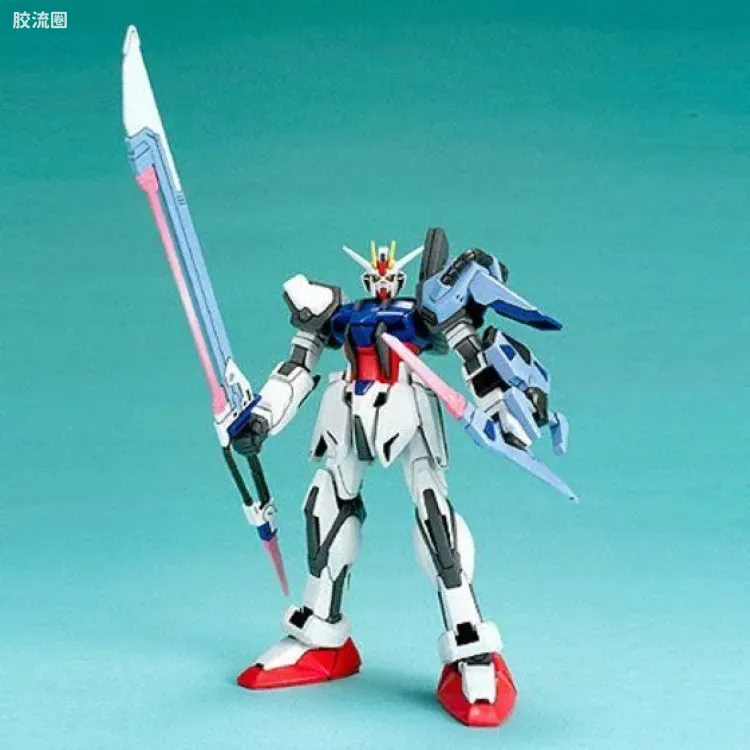 机动战士高达SEED 1/144比例模型(非HG) 08 GAT-X105+AQM/E-X02 剑装强袭高达 - 图片