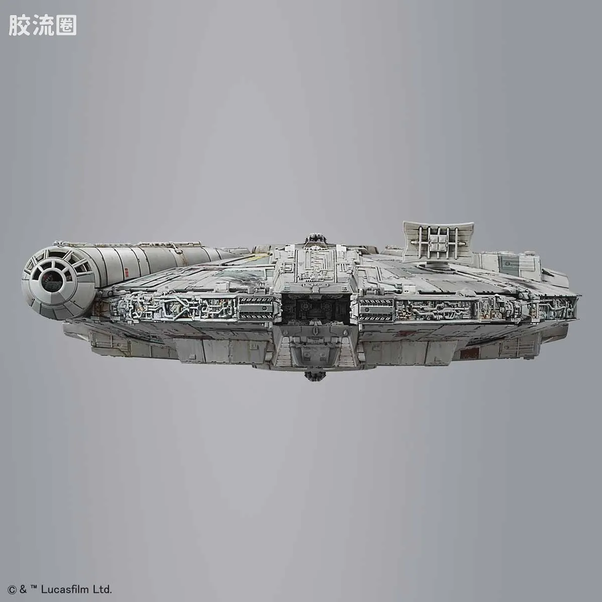 万代 星球大战系列拼装模型 载具系列 1/144 千年隼 最后的绝地武士版 - 图片