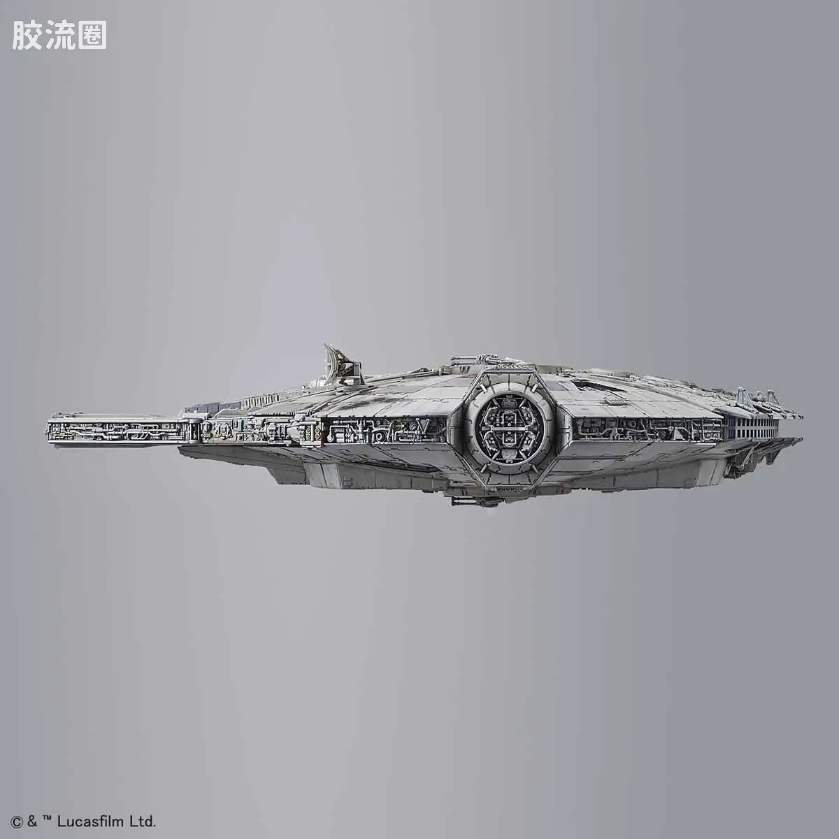 万代 星球大战系列拼装模型 载具系列 1/144 千年隼 最后的绝地武士版 - 图片