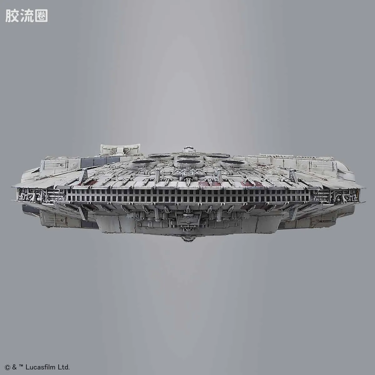 万代 星球大战系列拼装模型 载具系列 1/144 千年隼 最后的绝地武士版 - 图片