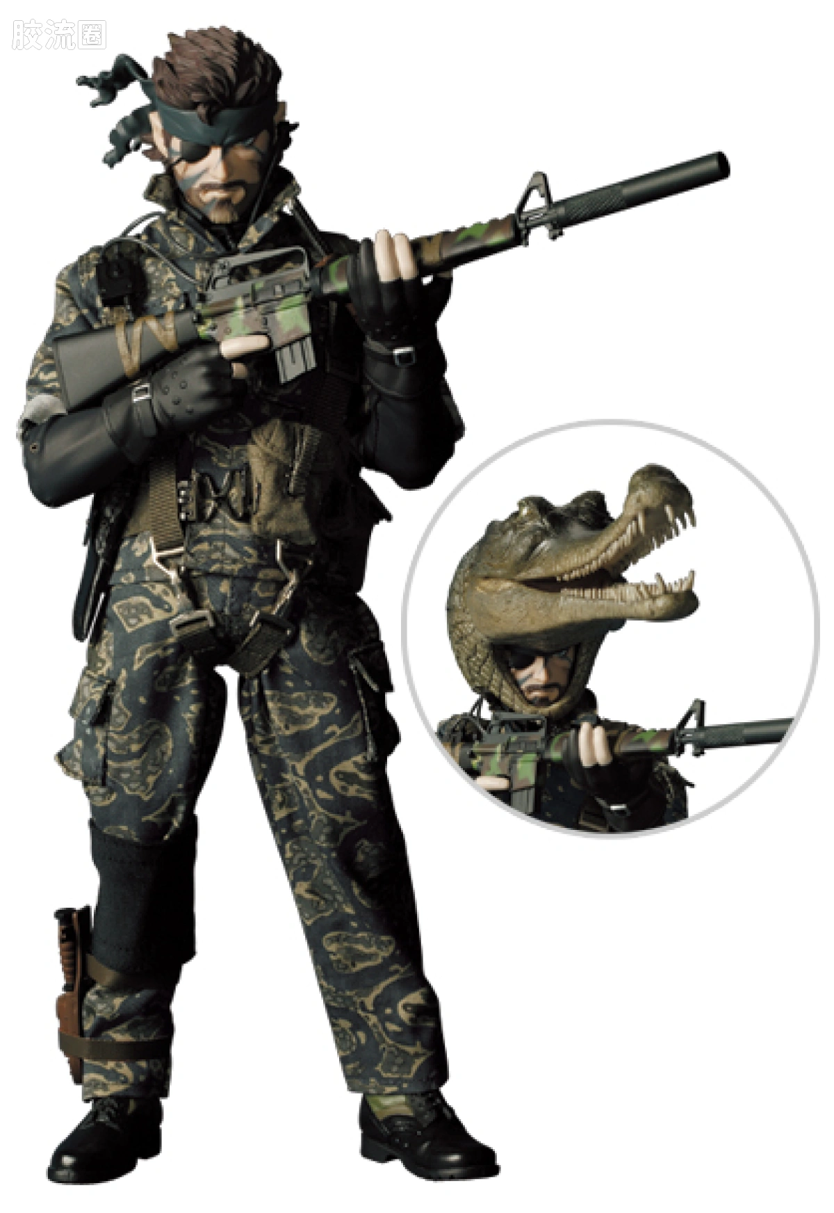 RAH12寸真人皮偶系列玩具 合金装备 SNAKE (SNAKE CAMOUFLAGE Ver.) - 图片