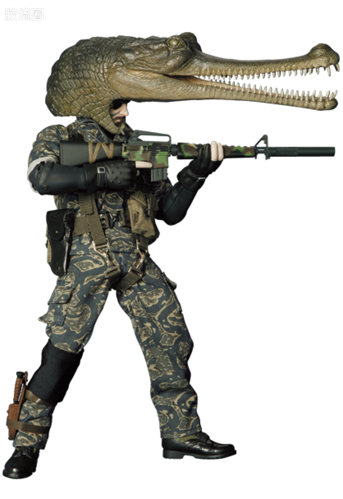 RAH12寸真人皮偶系列玩具 合金装备 SNAKE (SNAKE CAMOUFLAGE Ver.) - 图片