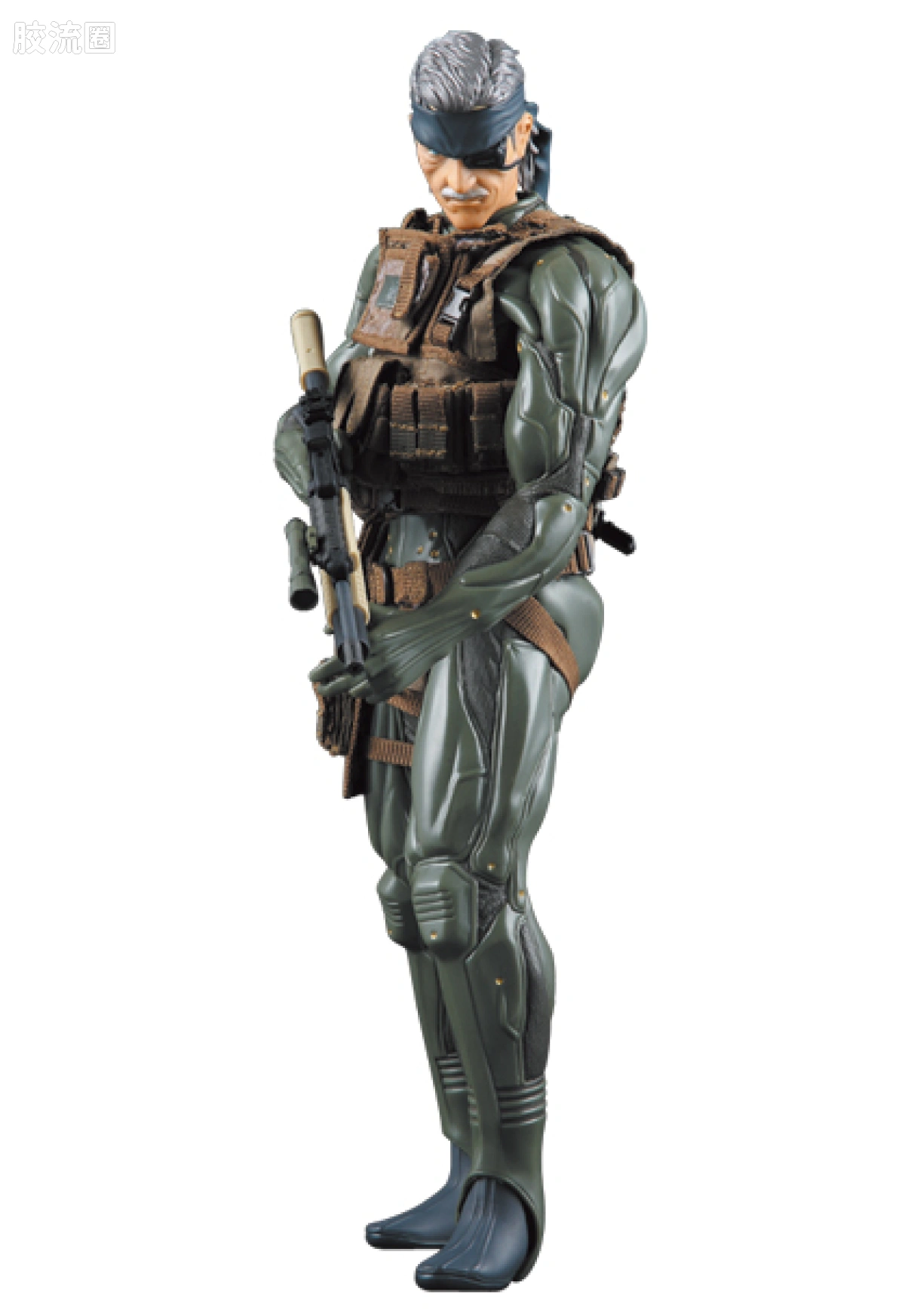RAH12寸真人皮偶系列玩具 合金装备 OLD SNAKE（olive drab ver.） - 图片