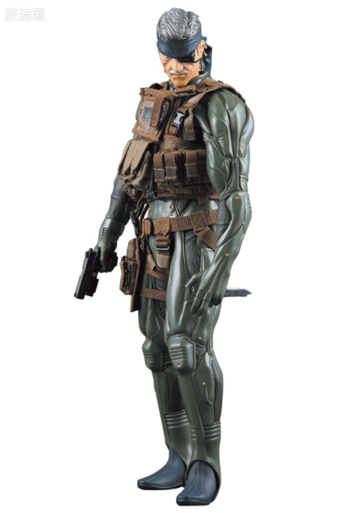 RAH12寸真人皮偶系列玩具 合金装备 OLD SNAKE（olive drab ver.） - 图片
