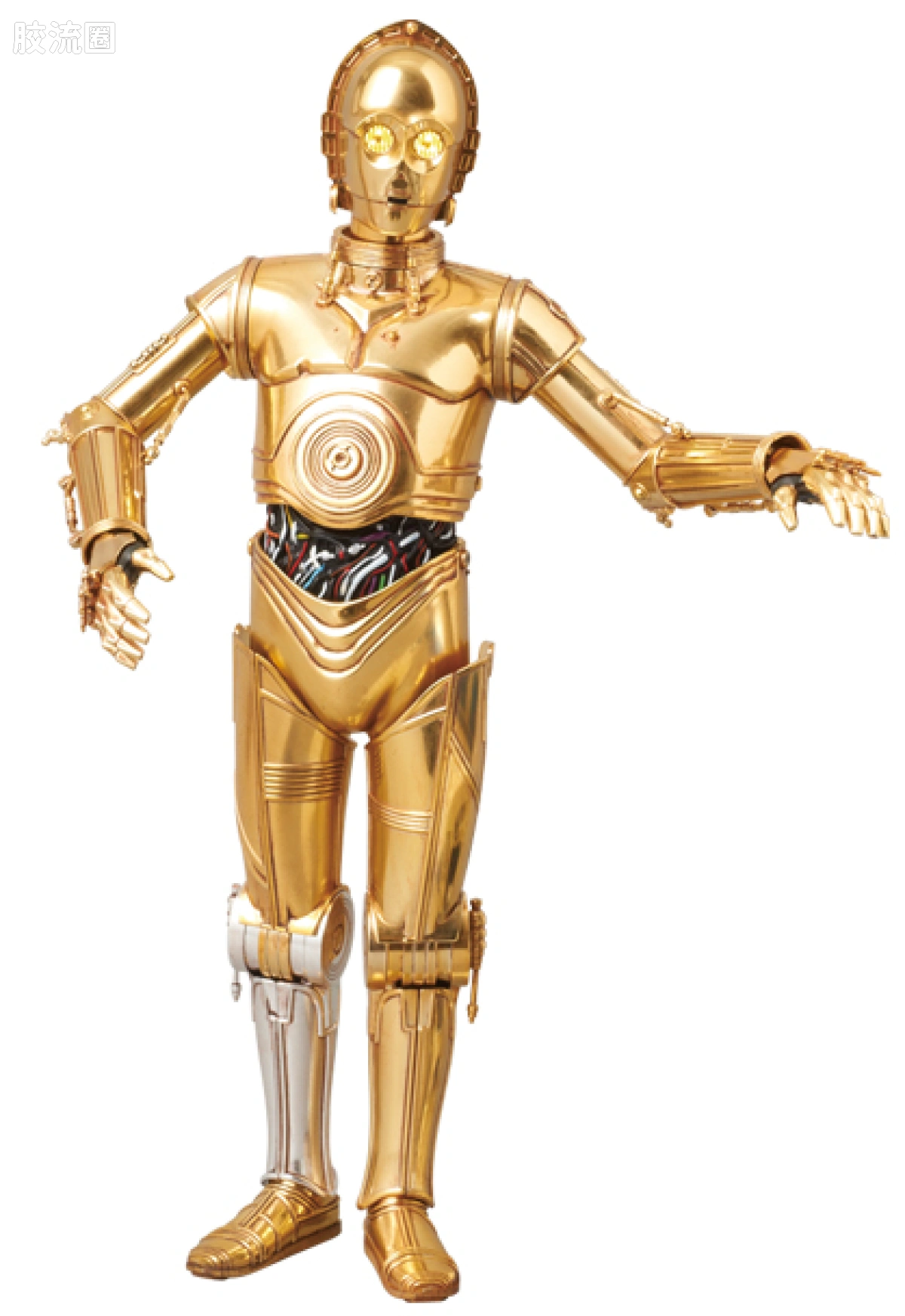 RAH12寸真人皮偶系列玩具 星球大战 C-3PO 金版 - 图片