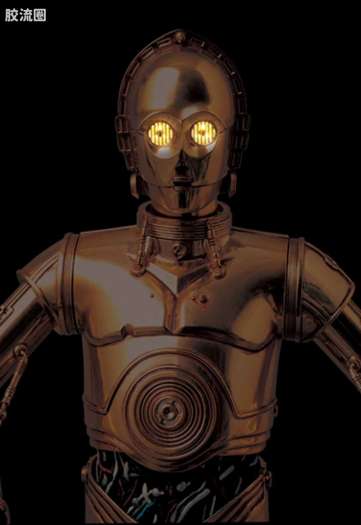 RAH12寸真人皮偶系列玩具 星球大战 C-3PO 金版 - 图片