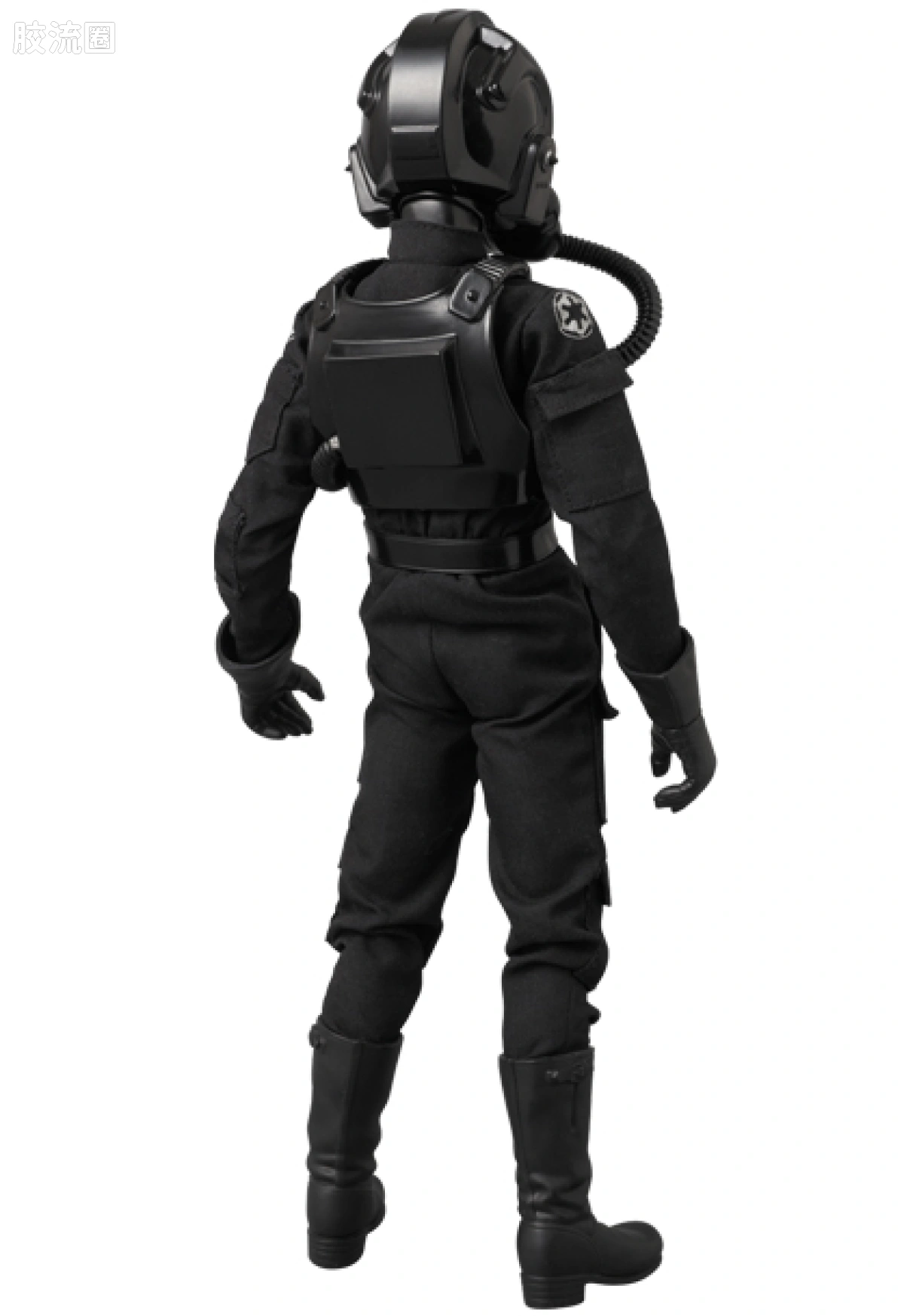 RAH12寸真人皮偶系列玩具 星球大战 TIE-FIGHTER PILOT (Black 3  - 图片