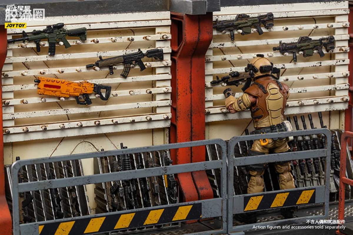 JOYTOY 战星辰系列 基地系列 1:18机库场景 武器库 - 图片