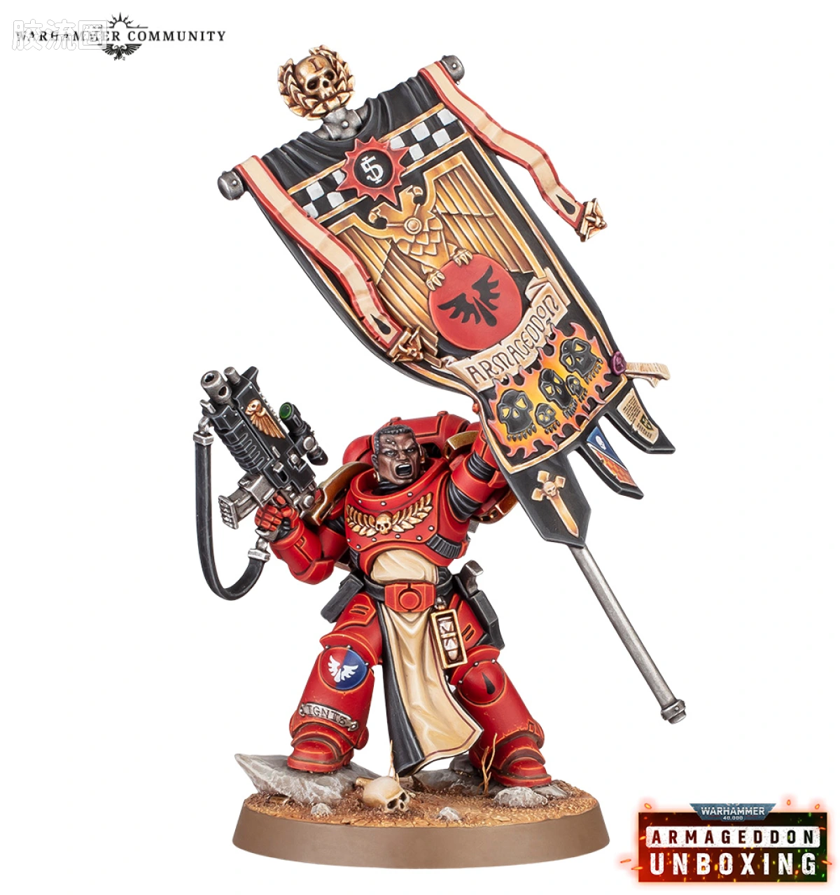 战锤40K Space Marines 星际战士通用单位 11版 哈米吉多顿 旗手