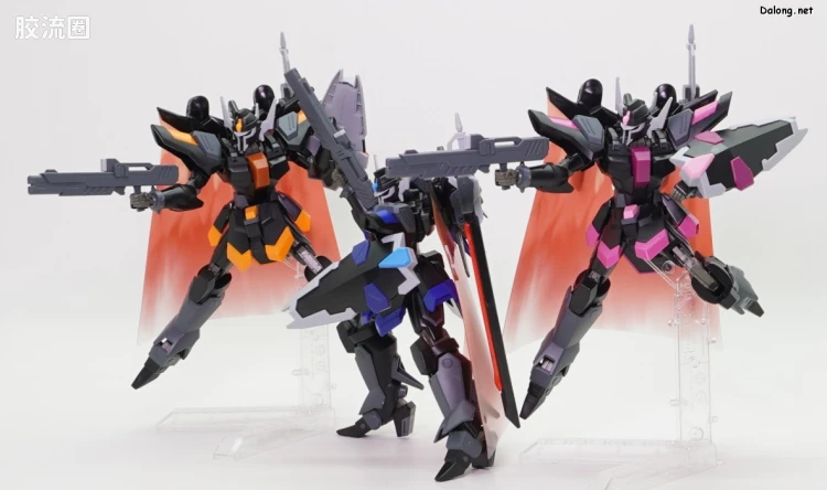 HGUC 网络限定版 黑骑士小队 暴恶/楼陀罗(丽德拉德机&丹尼尔机&刘机) 套装 - 图片