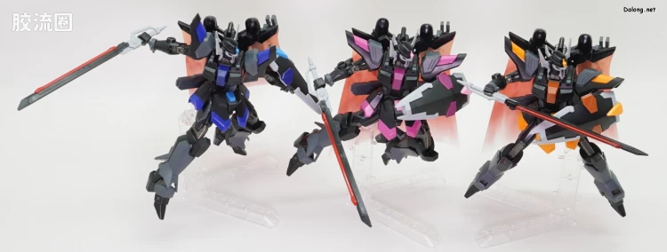 HGUC 网络限定版 黑骑士小队 暴恶/楼陀罗(丽德拉德机&丹尼尔机&刘机) 套装 - 图片