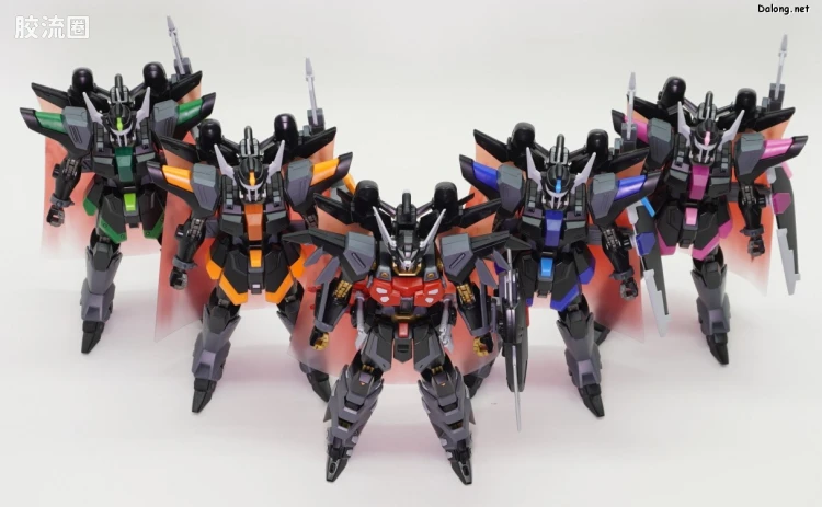 HGUC 网络限定版 黑骑士小队 暴恶/楼陀罗(丽德拉德机&丹尼尔机&刘机) 套装 - 图片